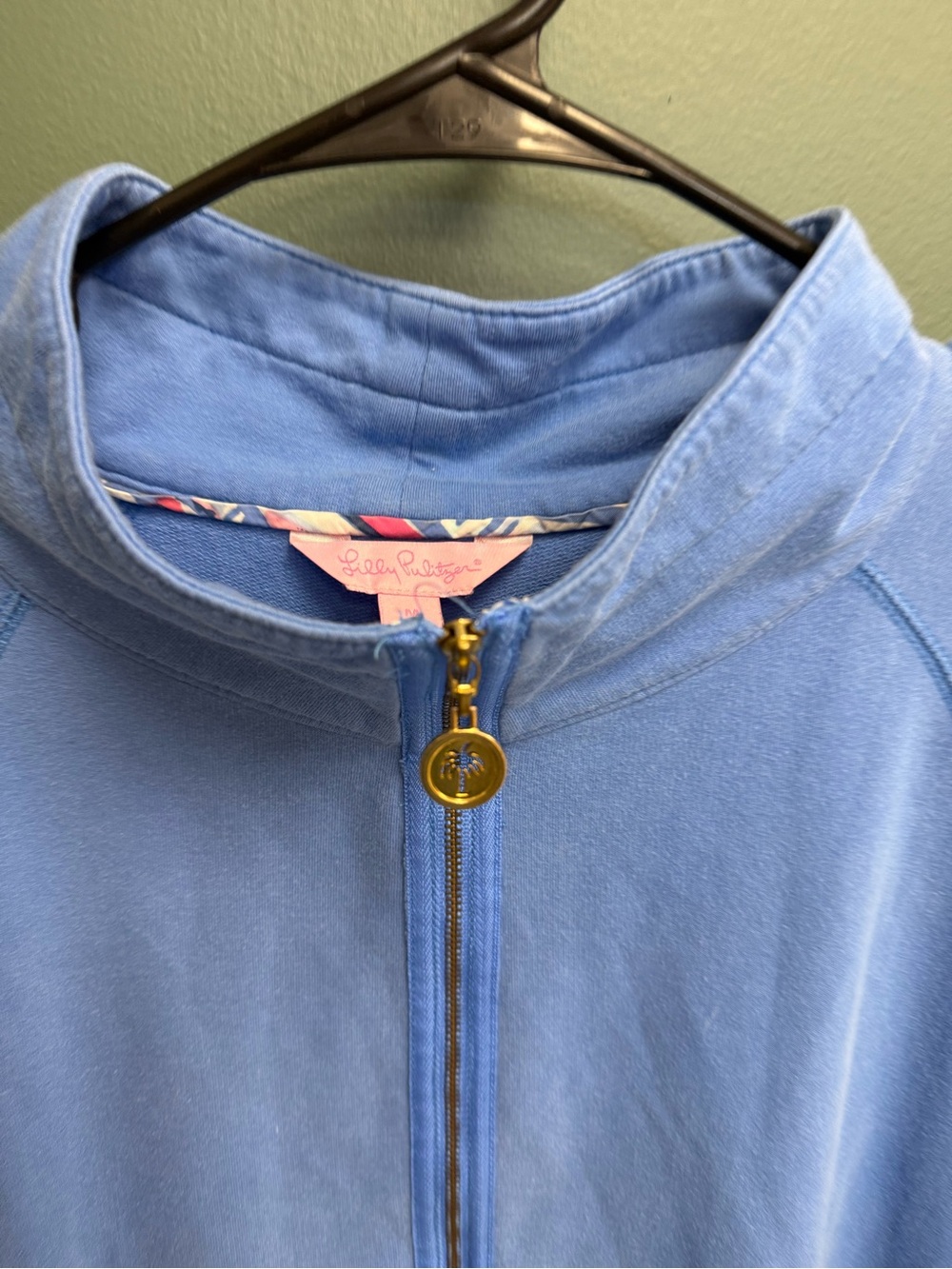 Lilly Pulitzer blue skipper half zip - Picture 2 of 6